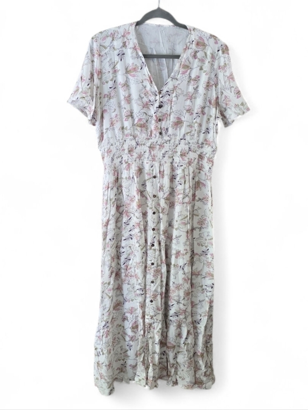 Flutter sleeve maxi dress